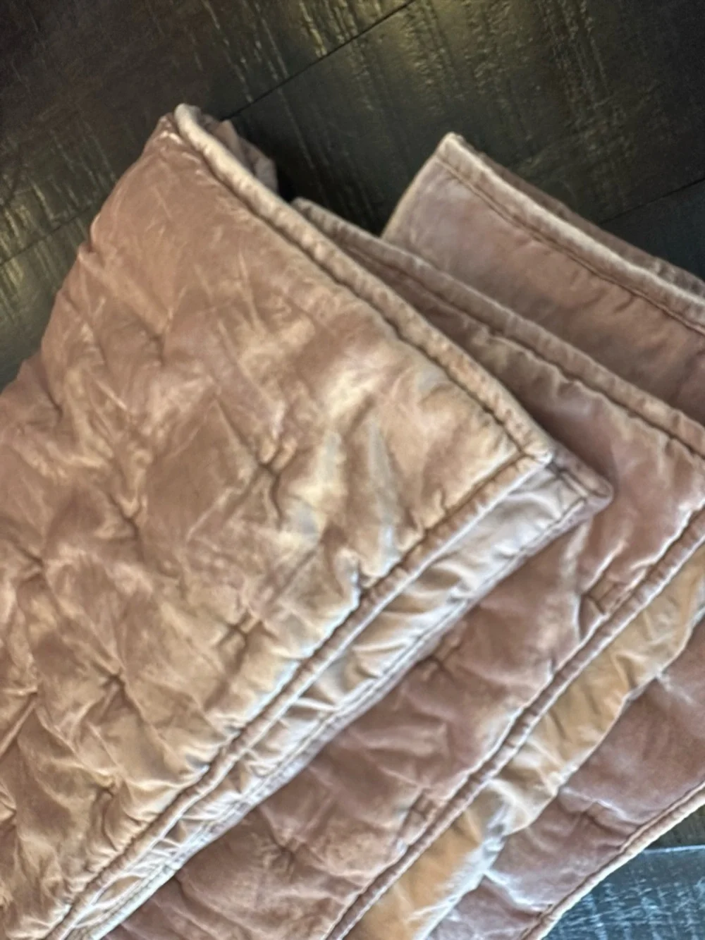 3 West Elm Euro Velvet Shams